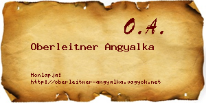 Oberleitner Angyalka névjegykártya